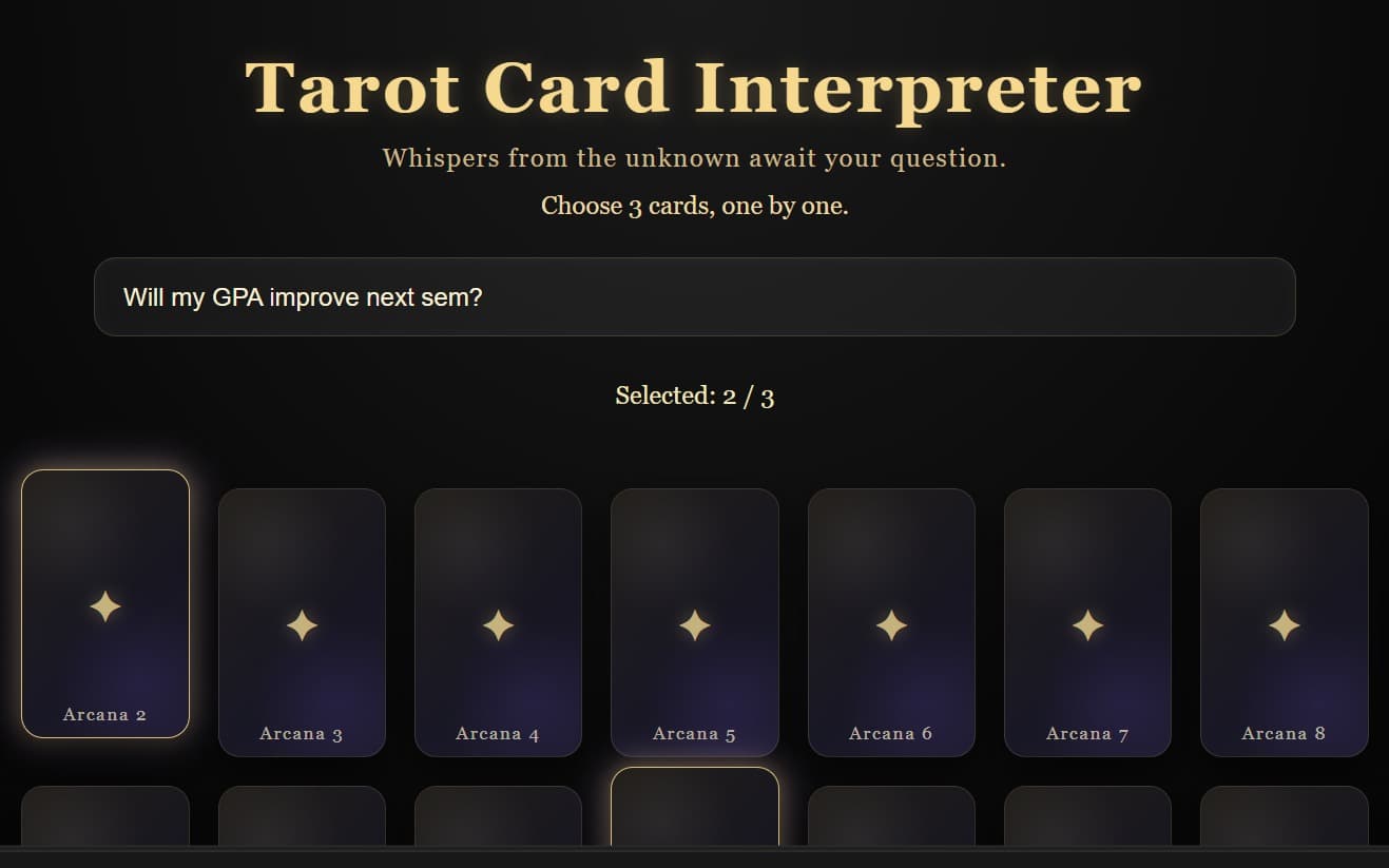 Tarot Card Interpreter